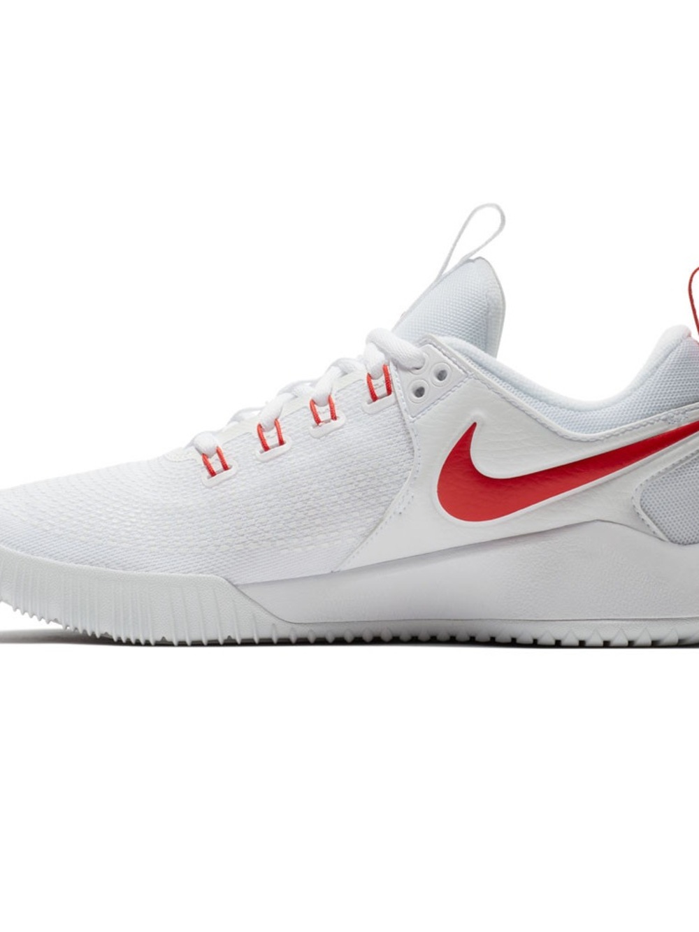 Nike White and Red Volleyball Shoes